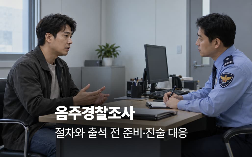 음주경찰조사 절차와 출석 전 준비·진술 대응 방법